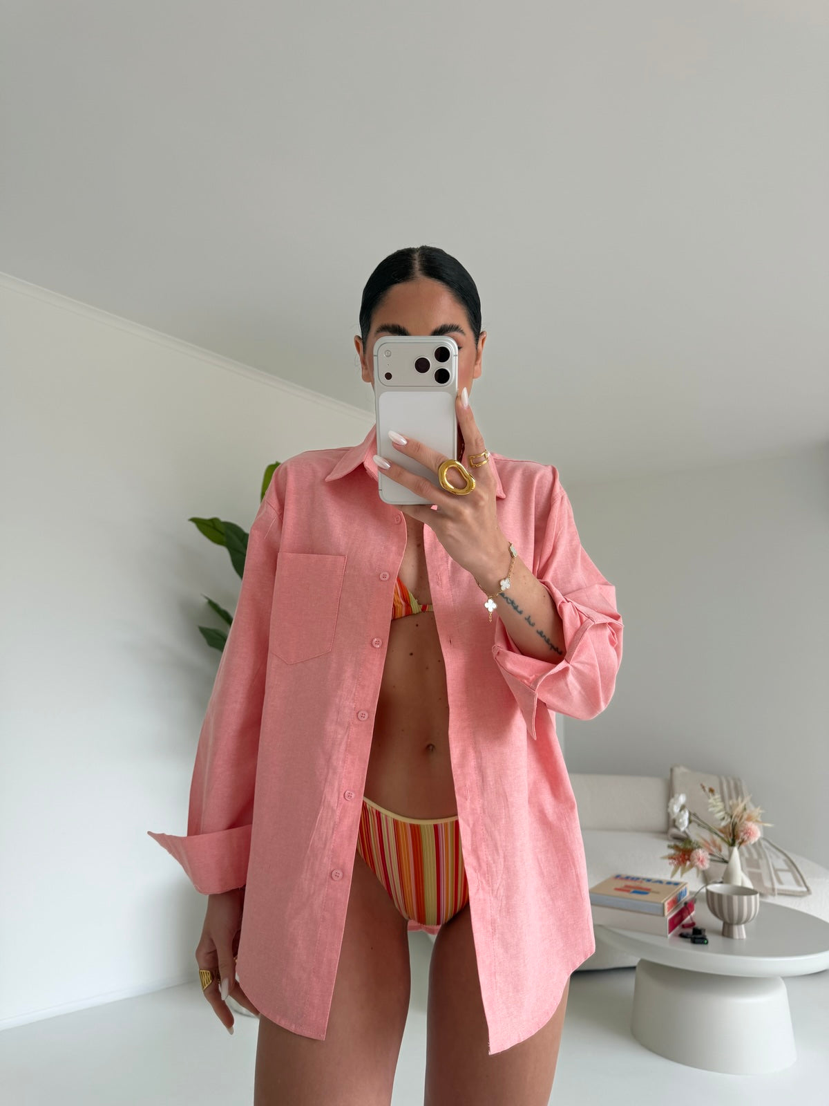 17117-CAMICIA WEEKLY PEACH