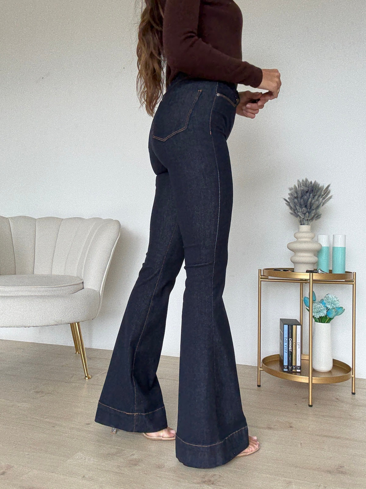 K715-JEANS A ZAMPA NINA