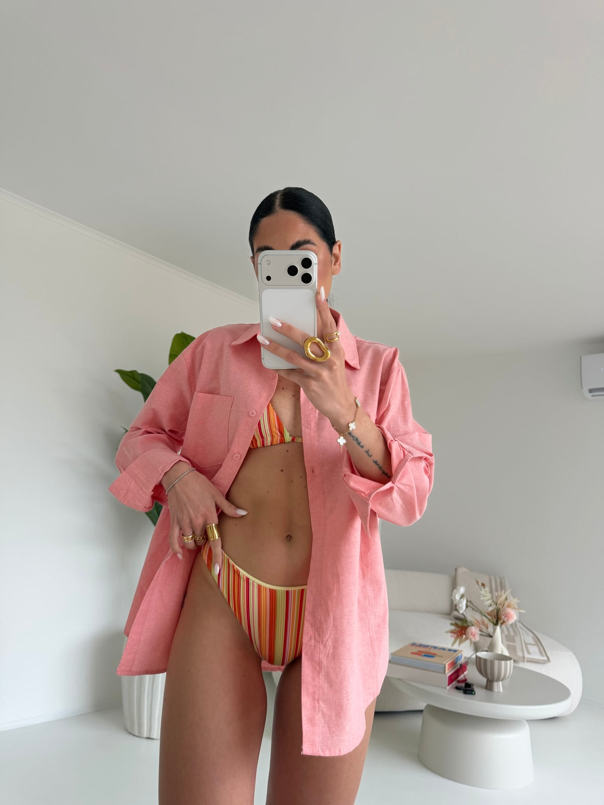 17117-CAMICIA WEEKLY PEACH
