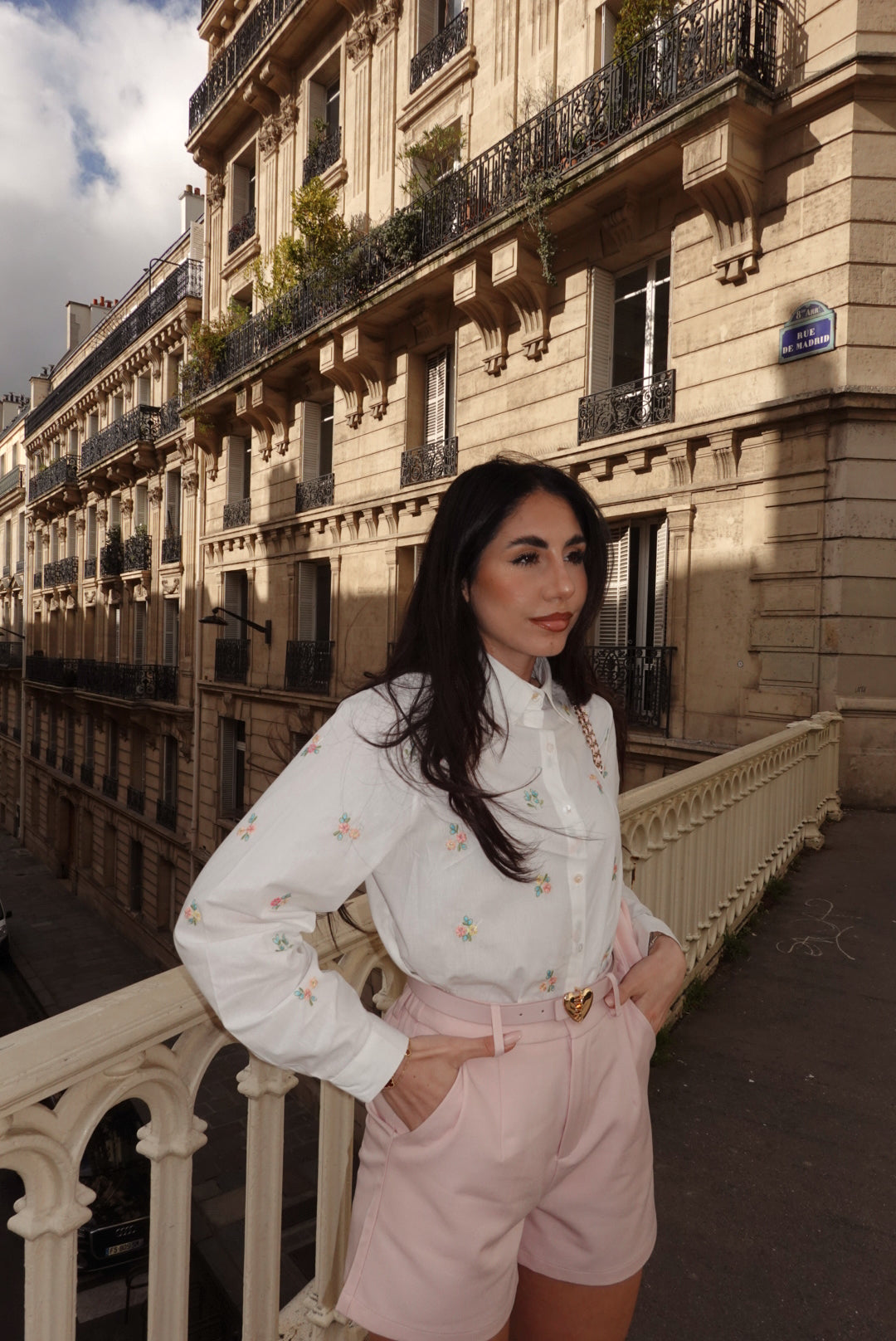 G66964-CAMICIA JARDINS MILK