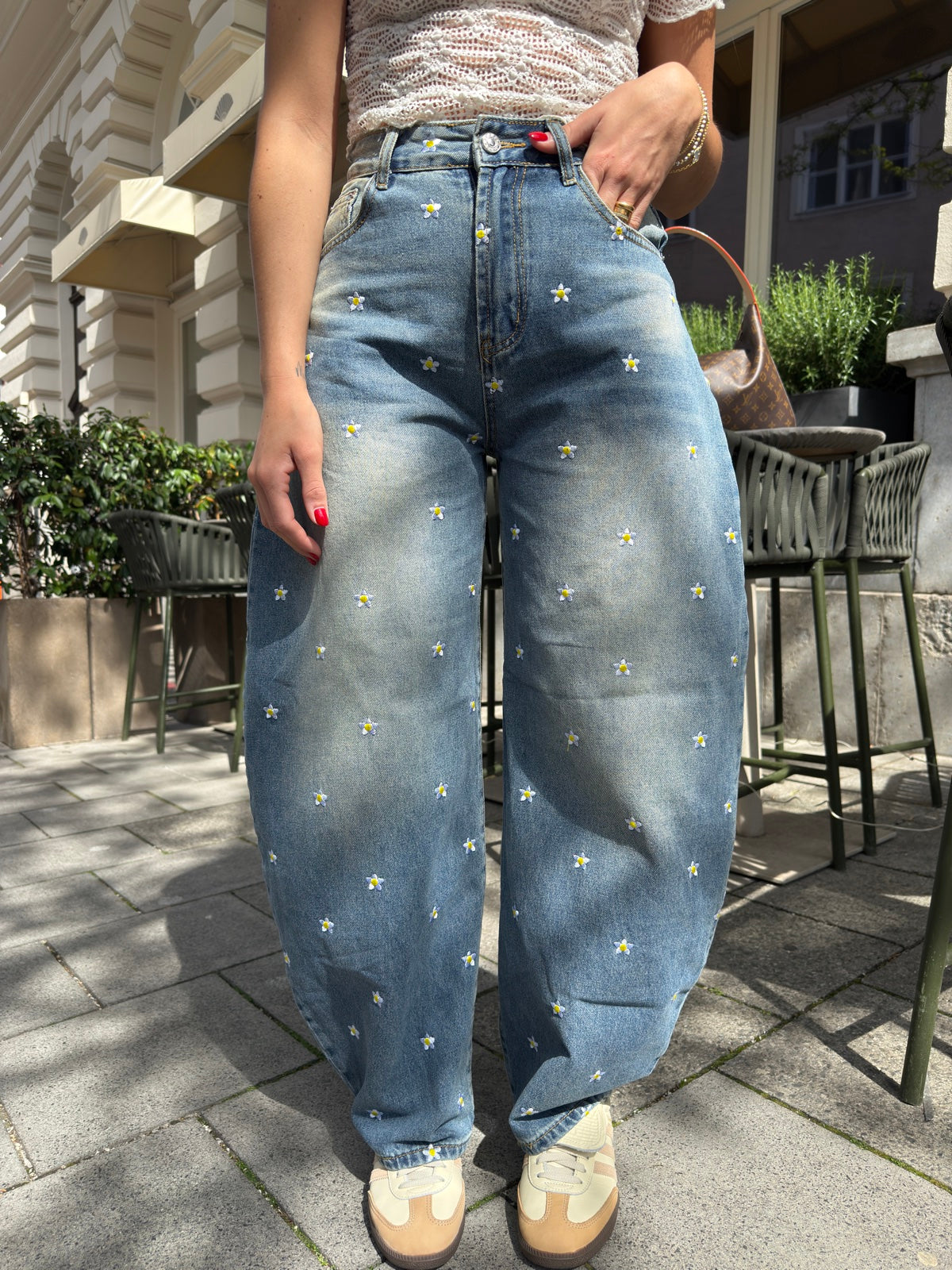 AL2041-JEANS SLOUCHY DAISY