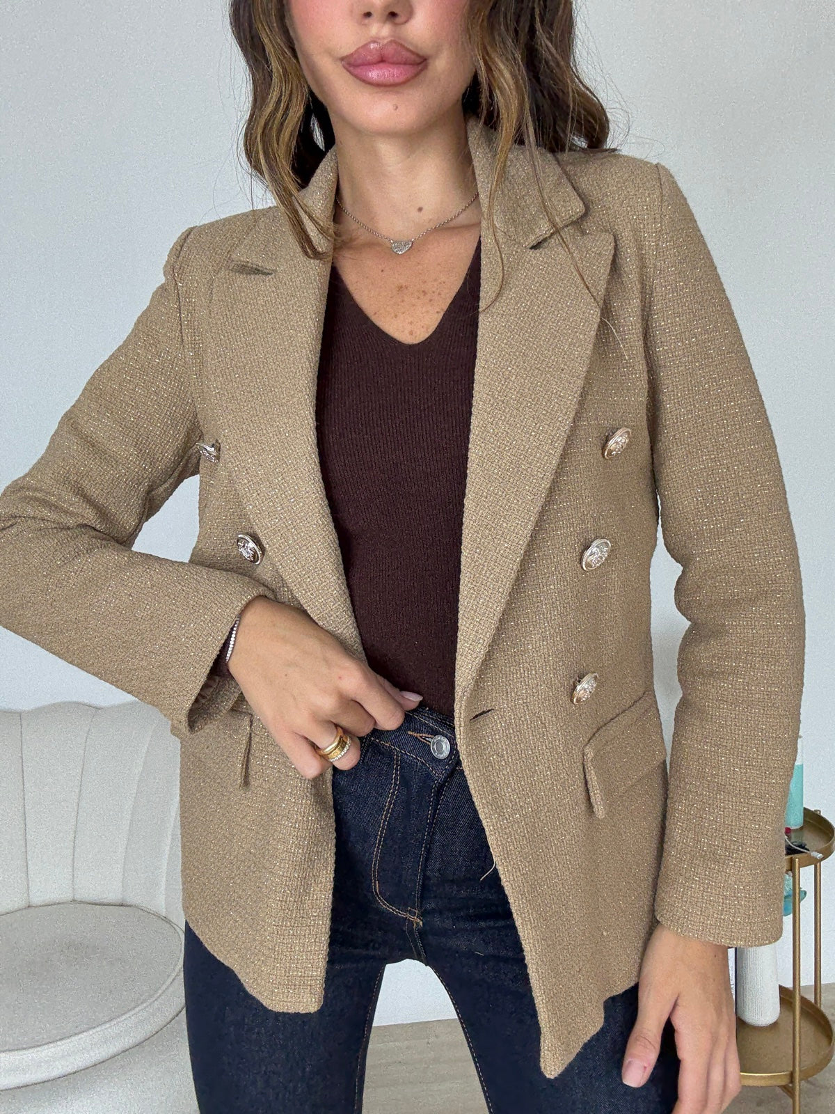 BLAZER INSERTI BISCOTTO