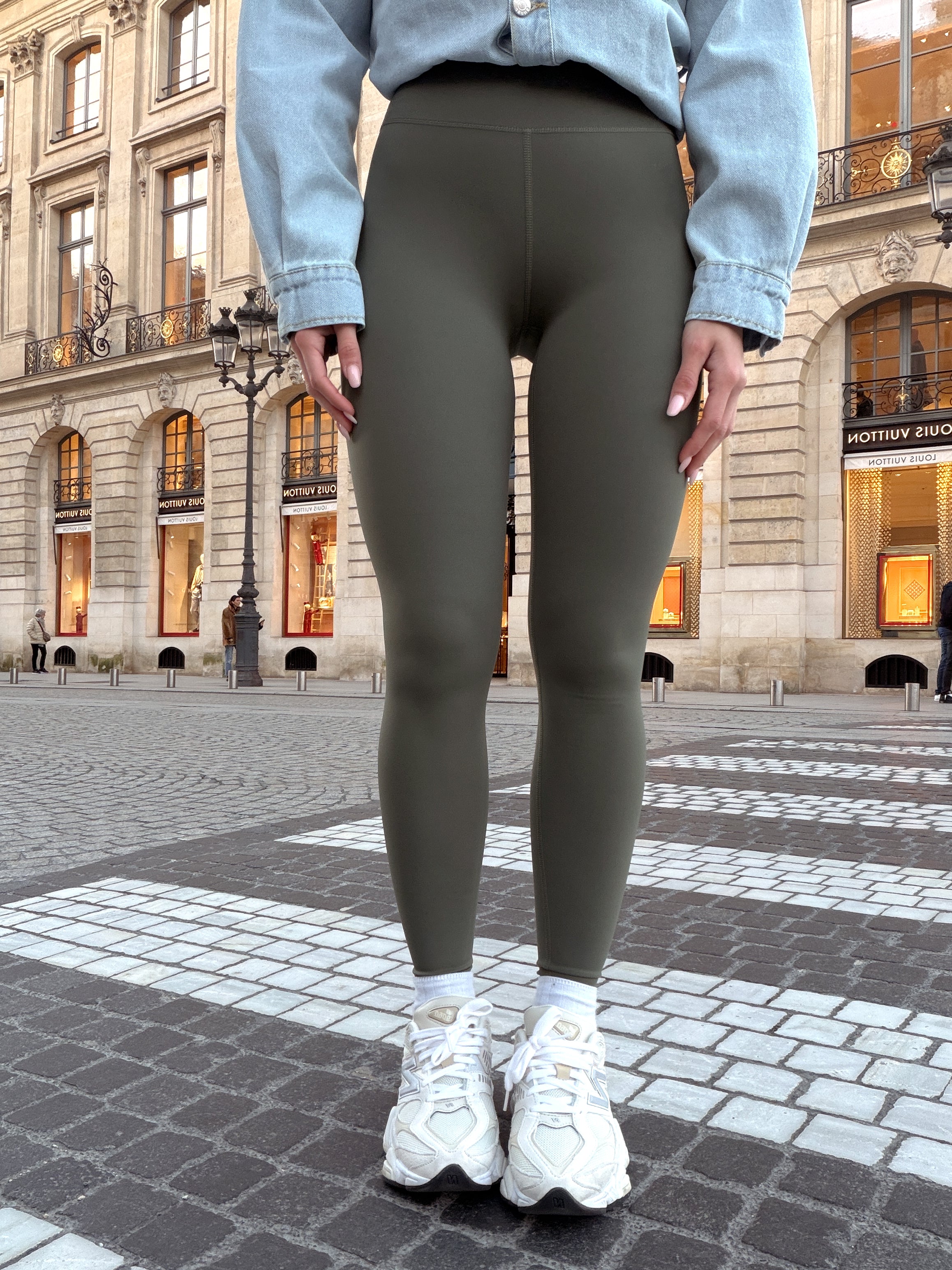 SHR603-19-LEGGINS MODELLANTE MILITARE