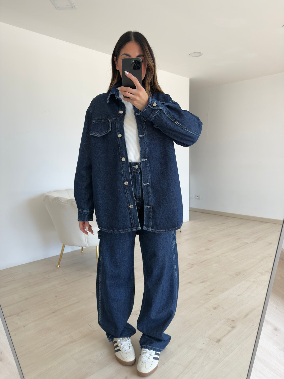 GB010-CAMICIA DENIM ROMINA
