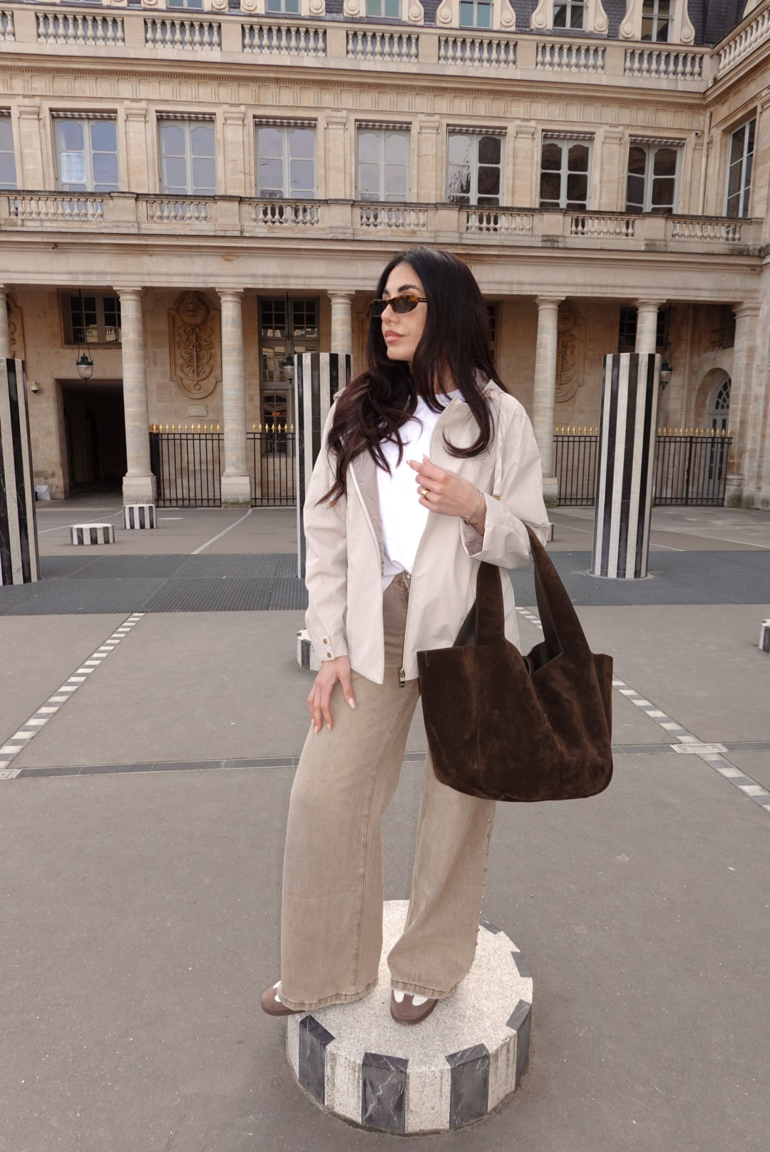 AD08-MINI PARKA TAUPE