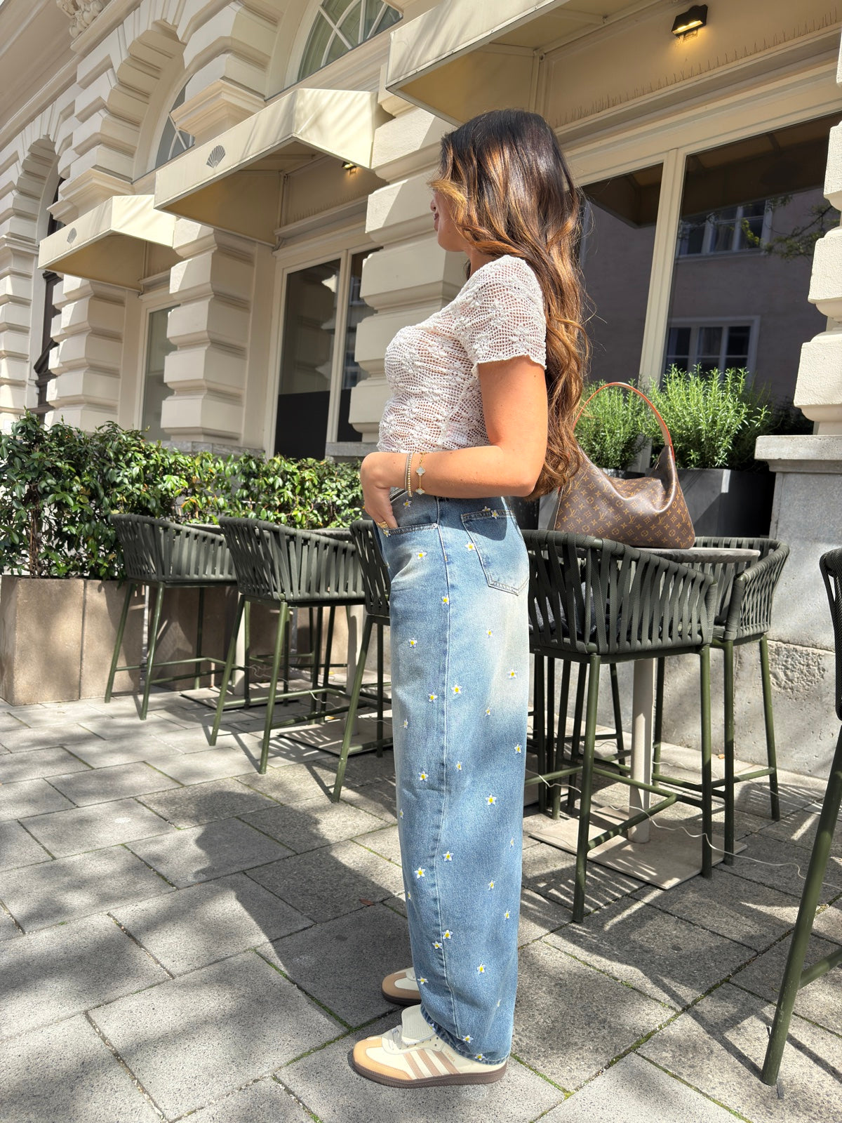 AL2041-JEANS SLOUCHY DAISY