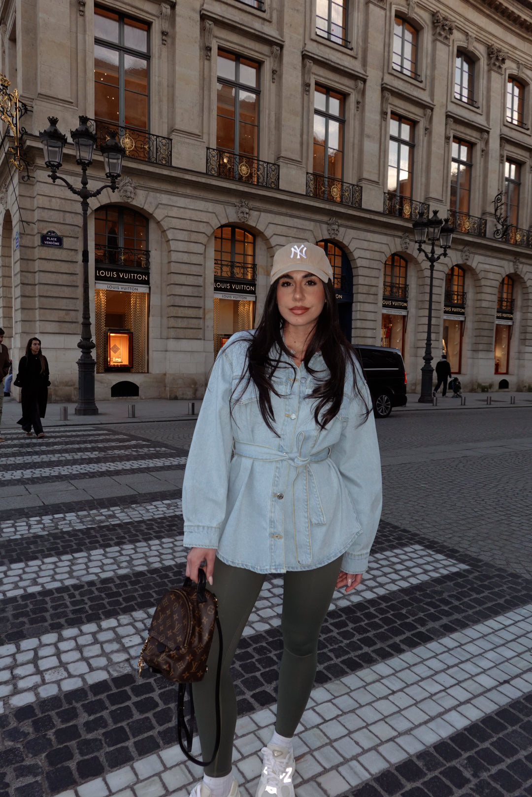 GB073-CAMICIA DENIM+CINTURA