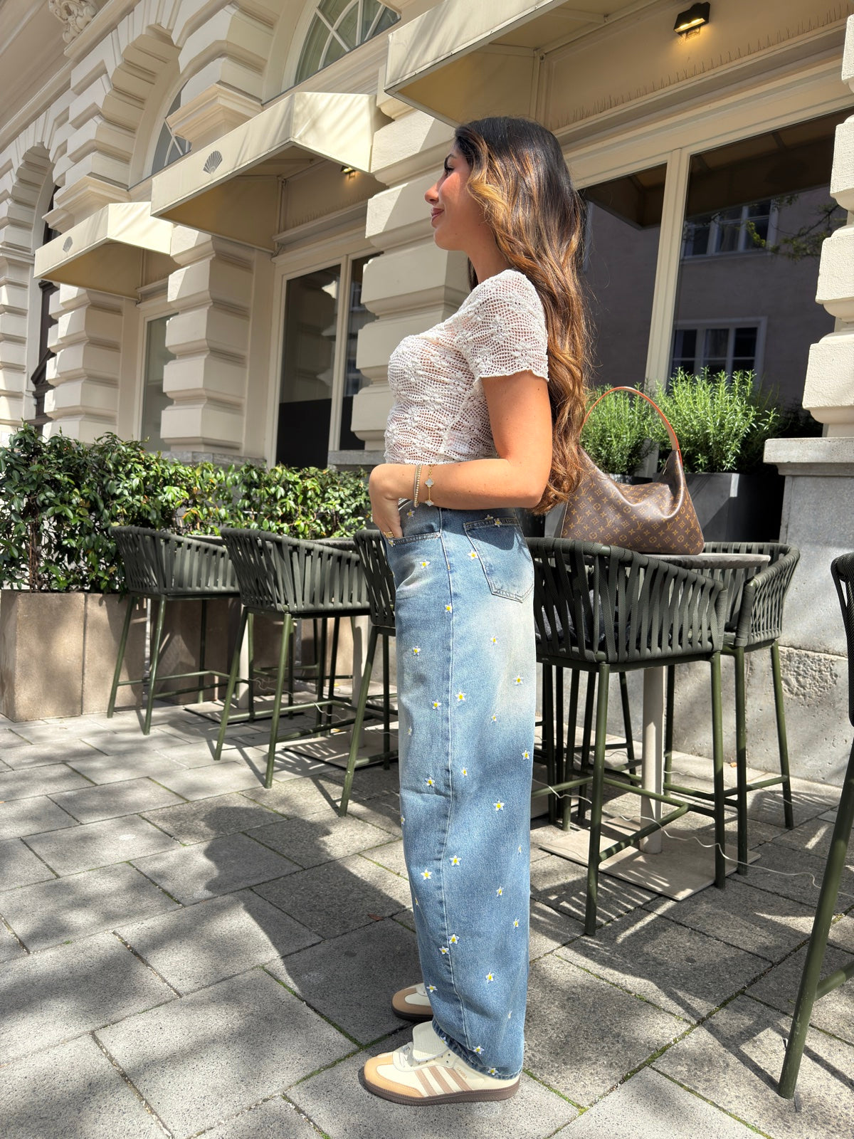 AL2041-JEANS SLOUCHY DAISY