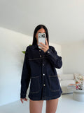 BIG-F-32327-MAXI CAMICIA DENIM