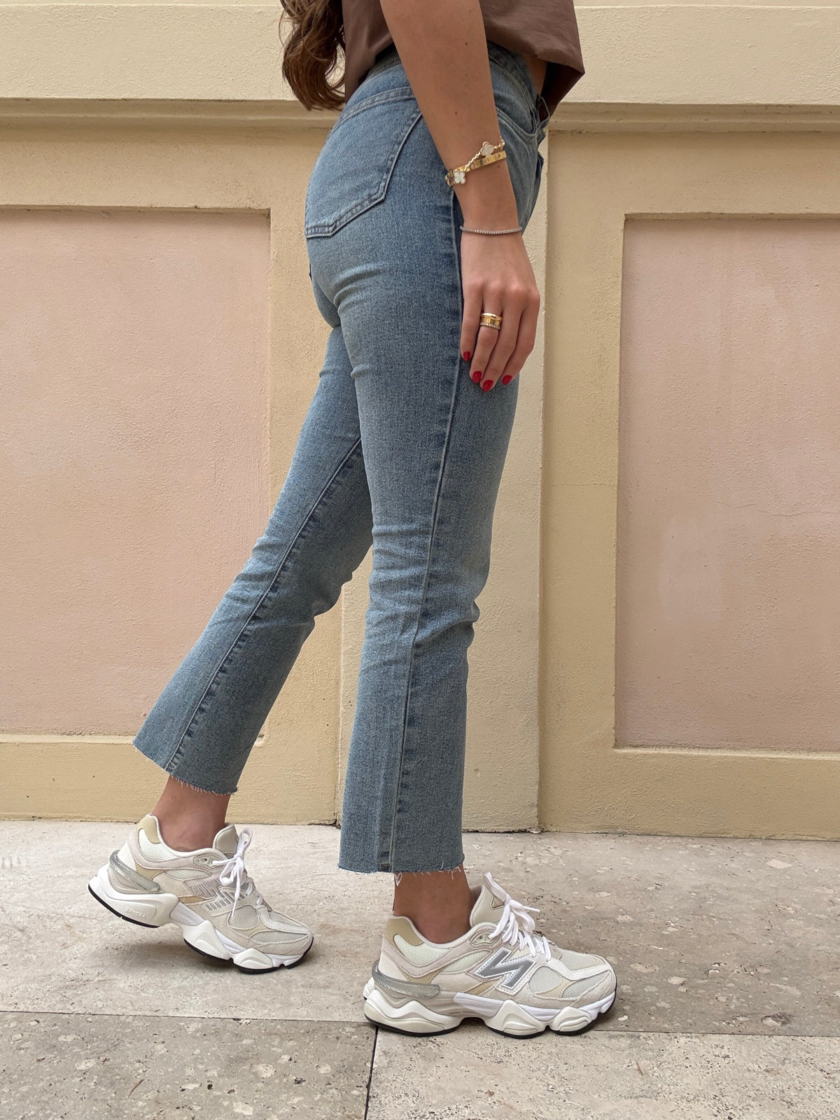 8680-JEANS TAGLIO VIVO BLU DENIM