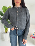 HW69813-CARDIGAN SOPHIA DARK GREY
