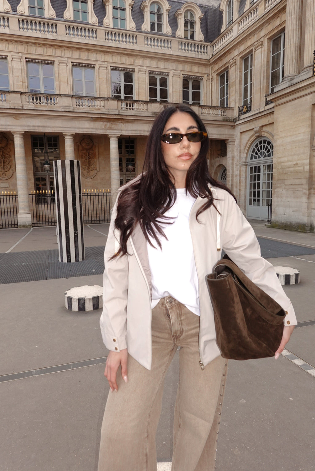 AD08-MINI PARKA TAUPE