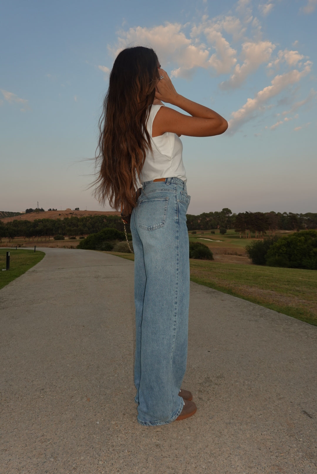 A3390-JEANS CHIUSURA ASIMMETRICA