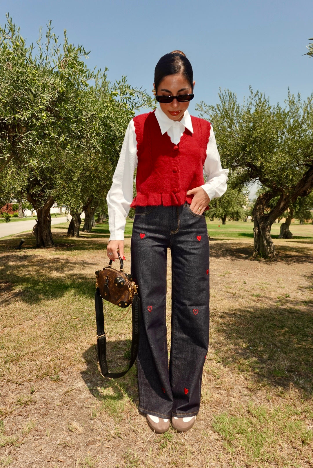 8313-CAMICIA+GILET ARYA BORDEAUX