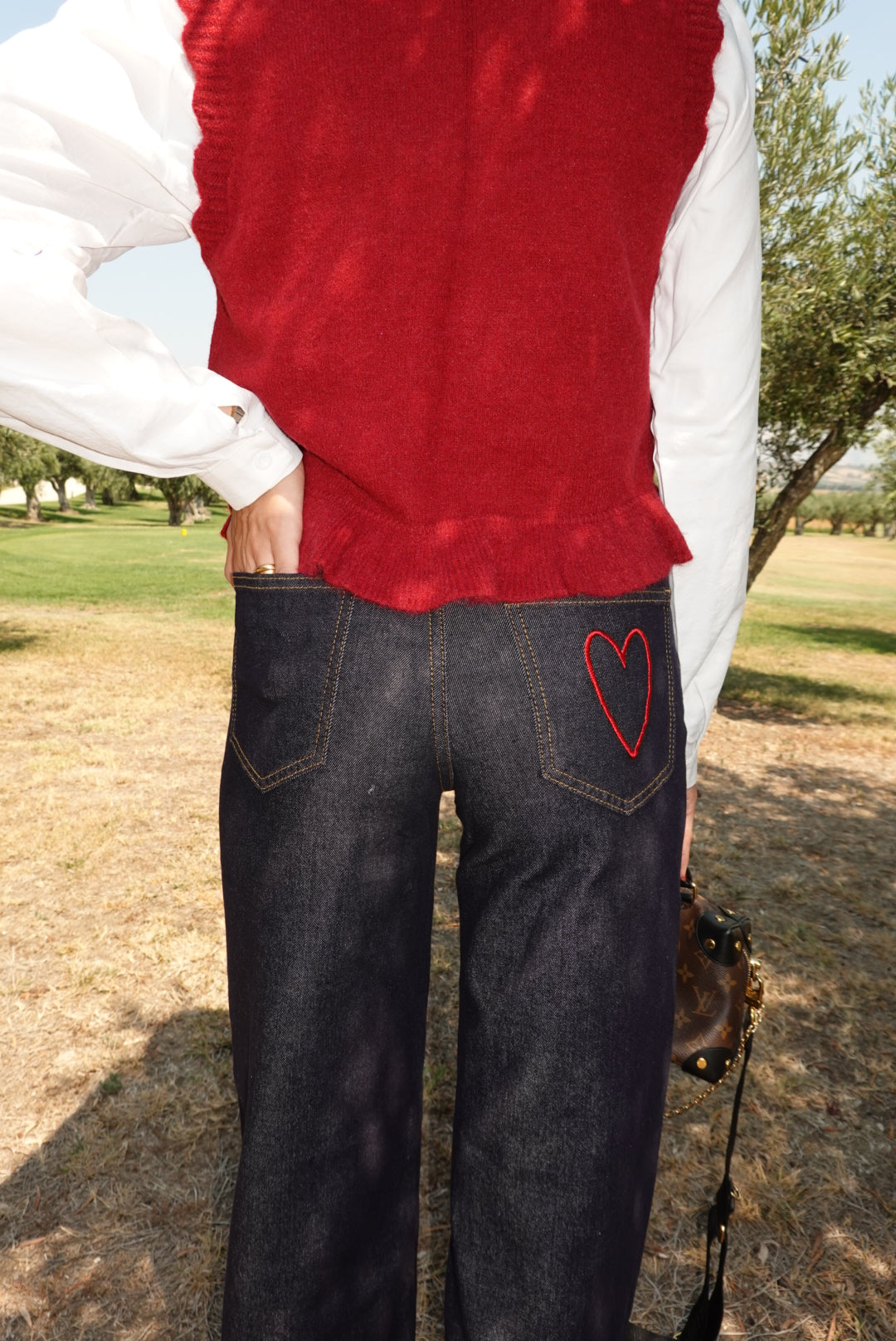 S22071-JEANS GAMBA DRITTA CUORICINI