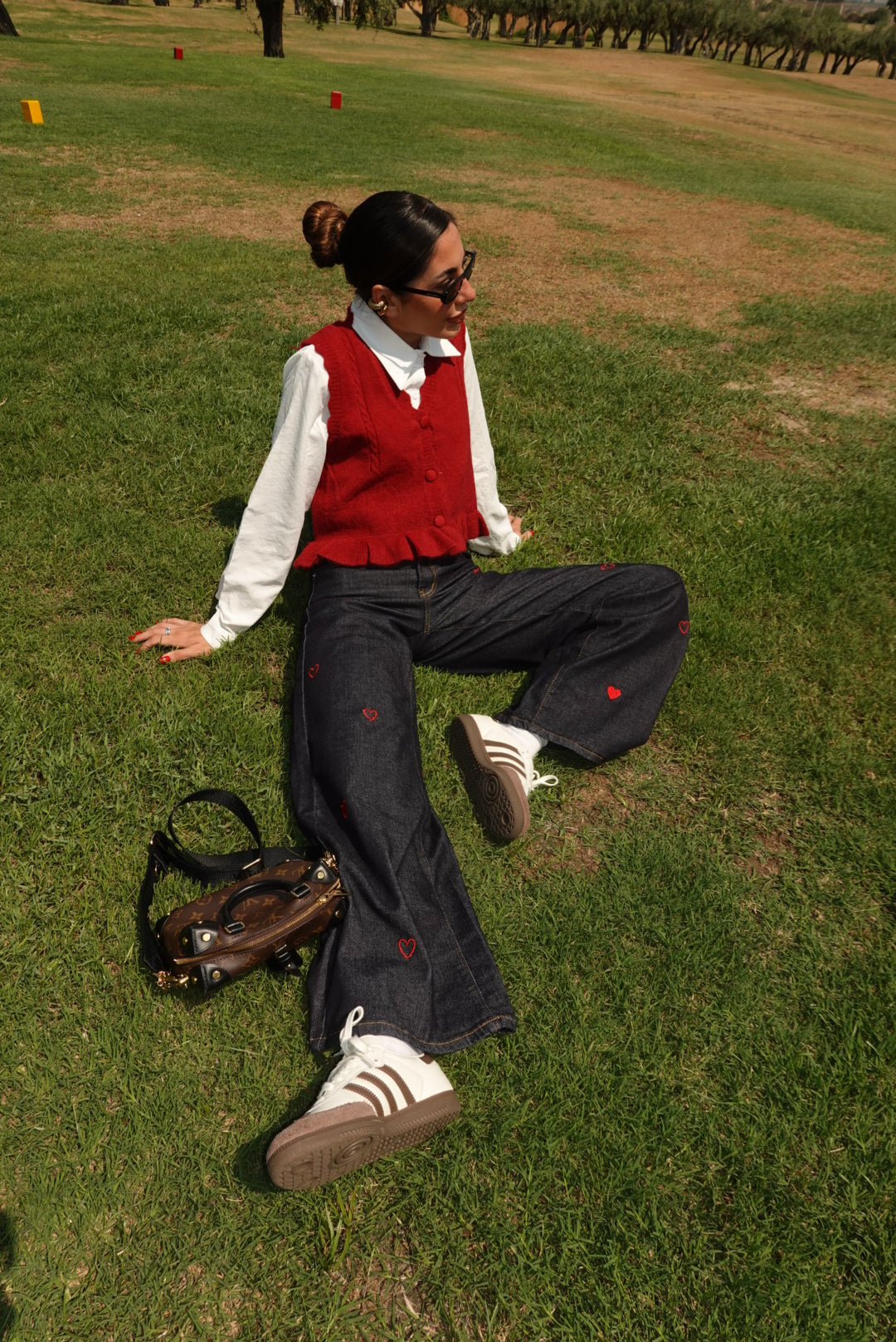 8313-CAMICIA+GILET ARYA BORDEAUX