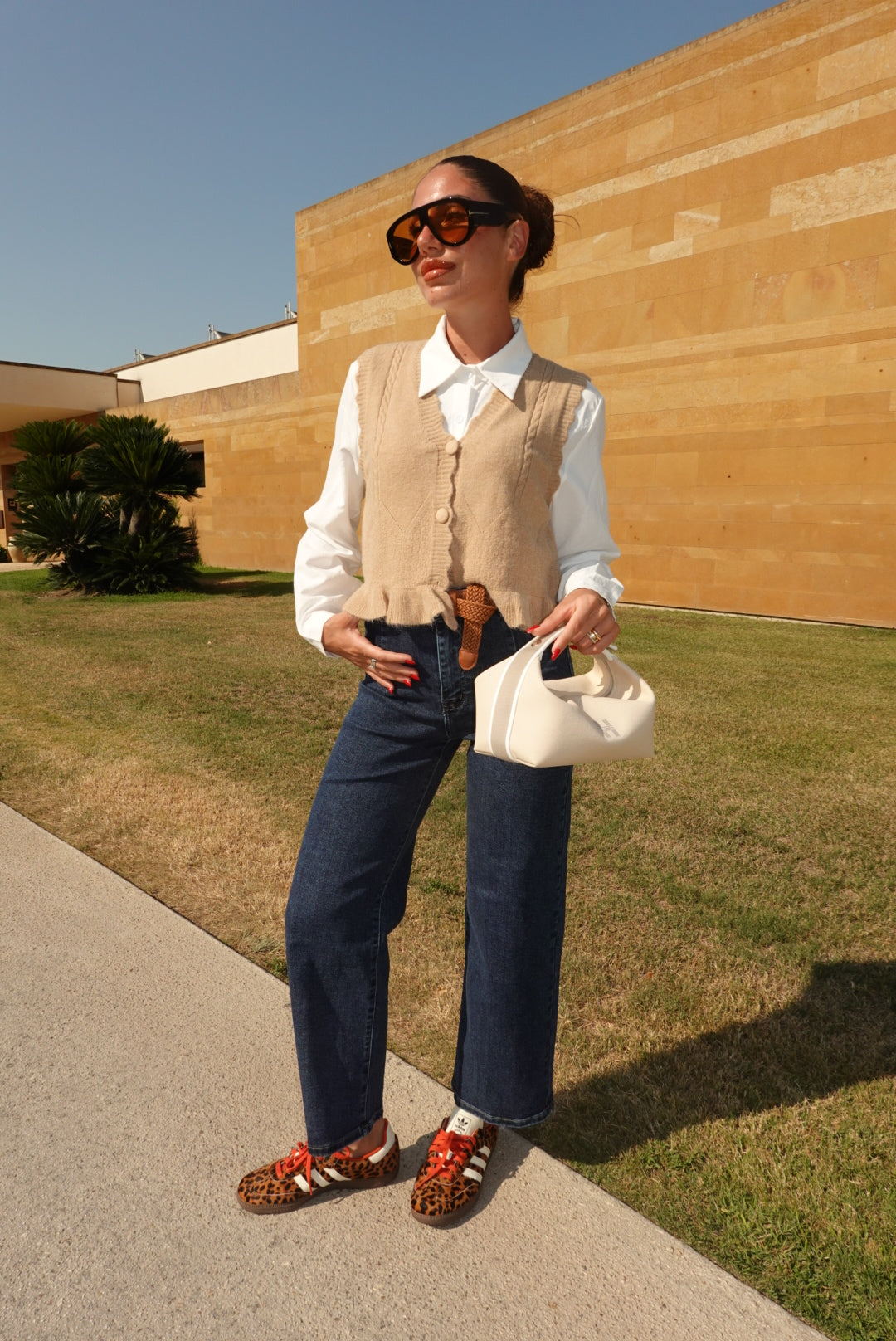 8313-CAMICIA+GILET ARYA BISCOTTO