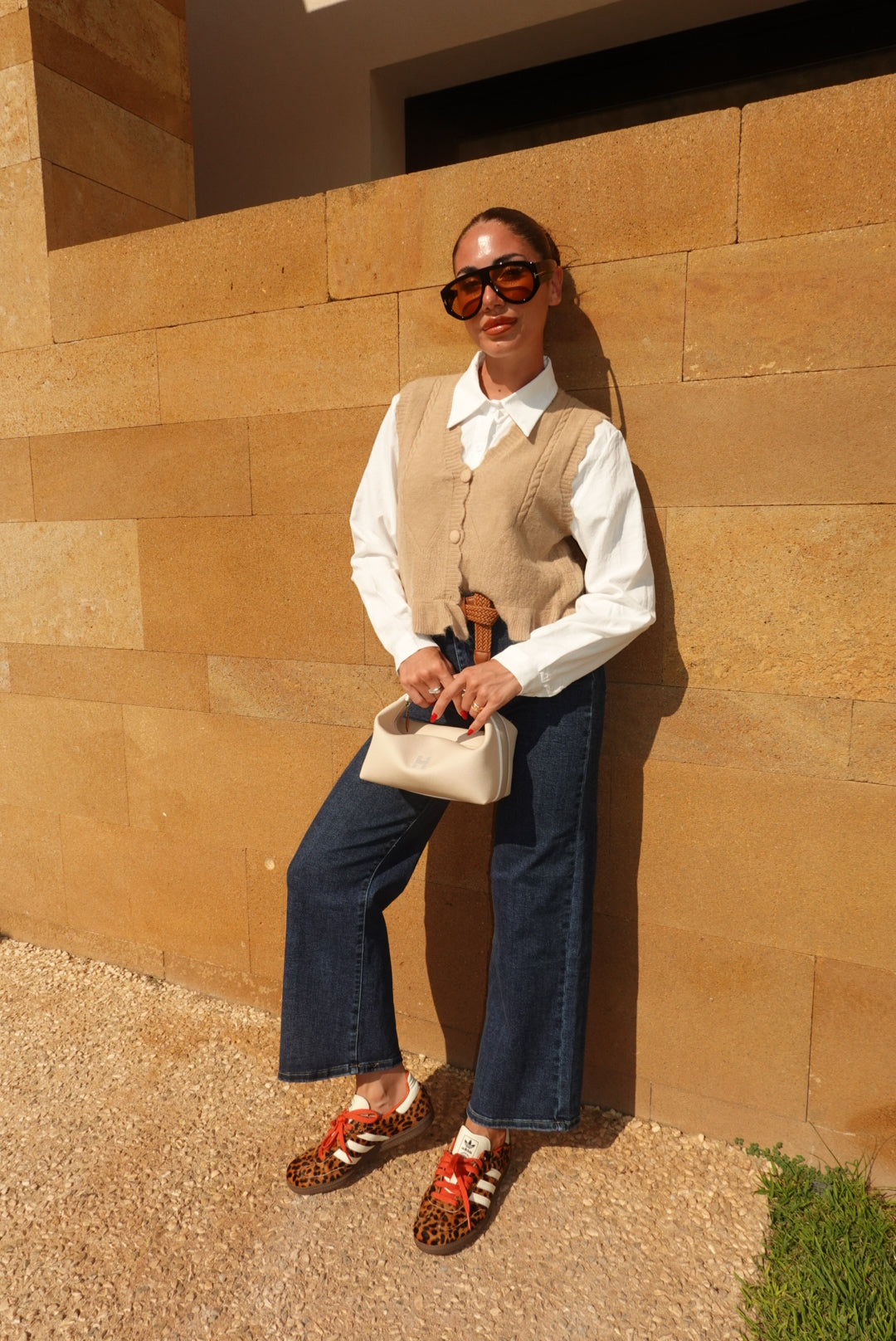 8313-CAMICIA+GILET ARYA BISCOTTO