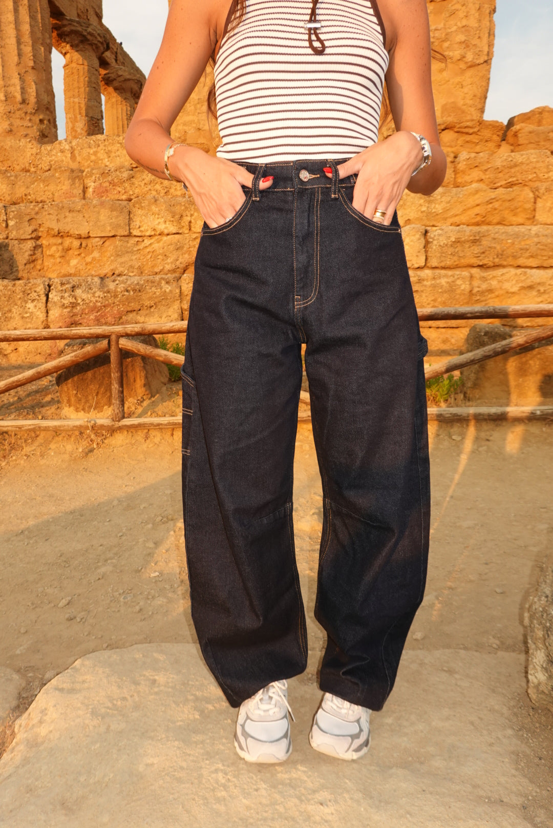 H5039-JEANS SLOUCHY VALLE DEI TEMPLI