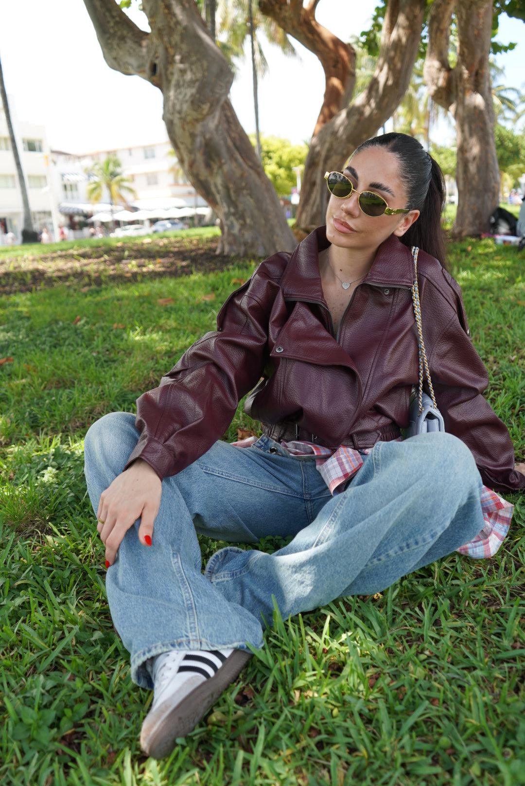 DD73-C-BIKER EVERGREEN BORDEAUX