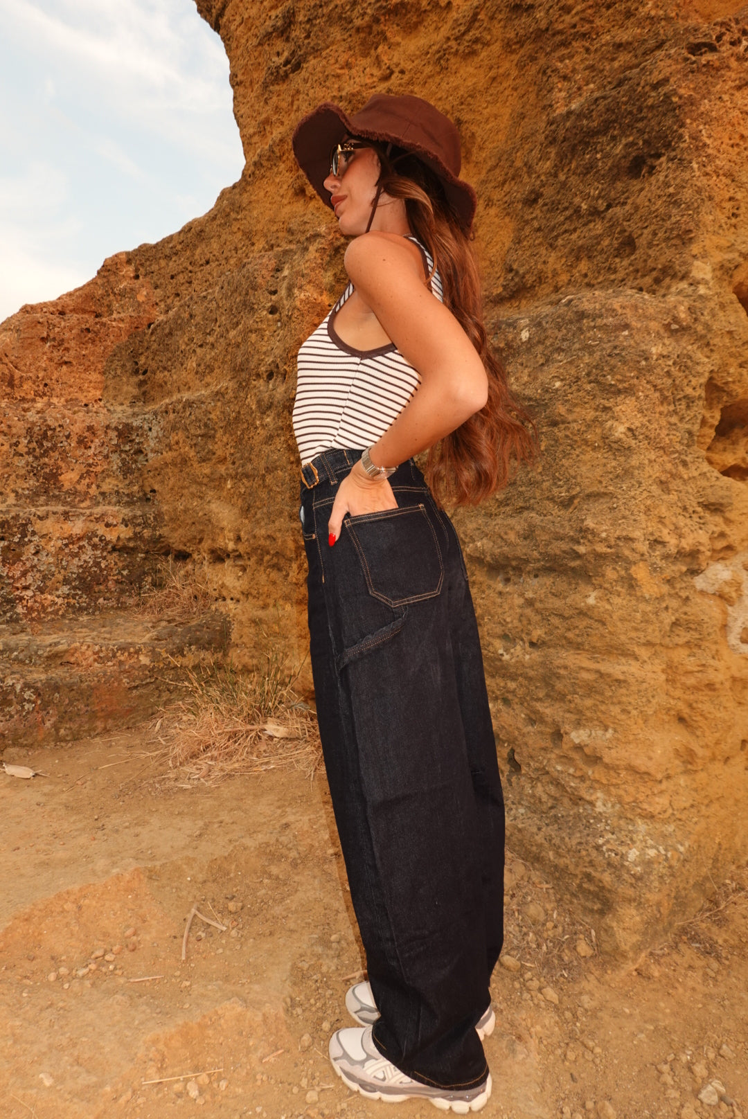 H5039-JEANS SLOUCHY VALLE DEI TEMPLI