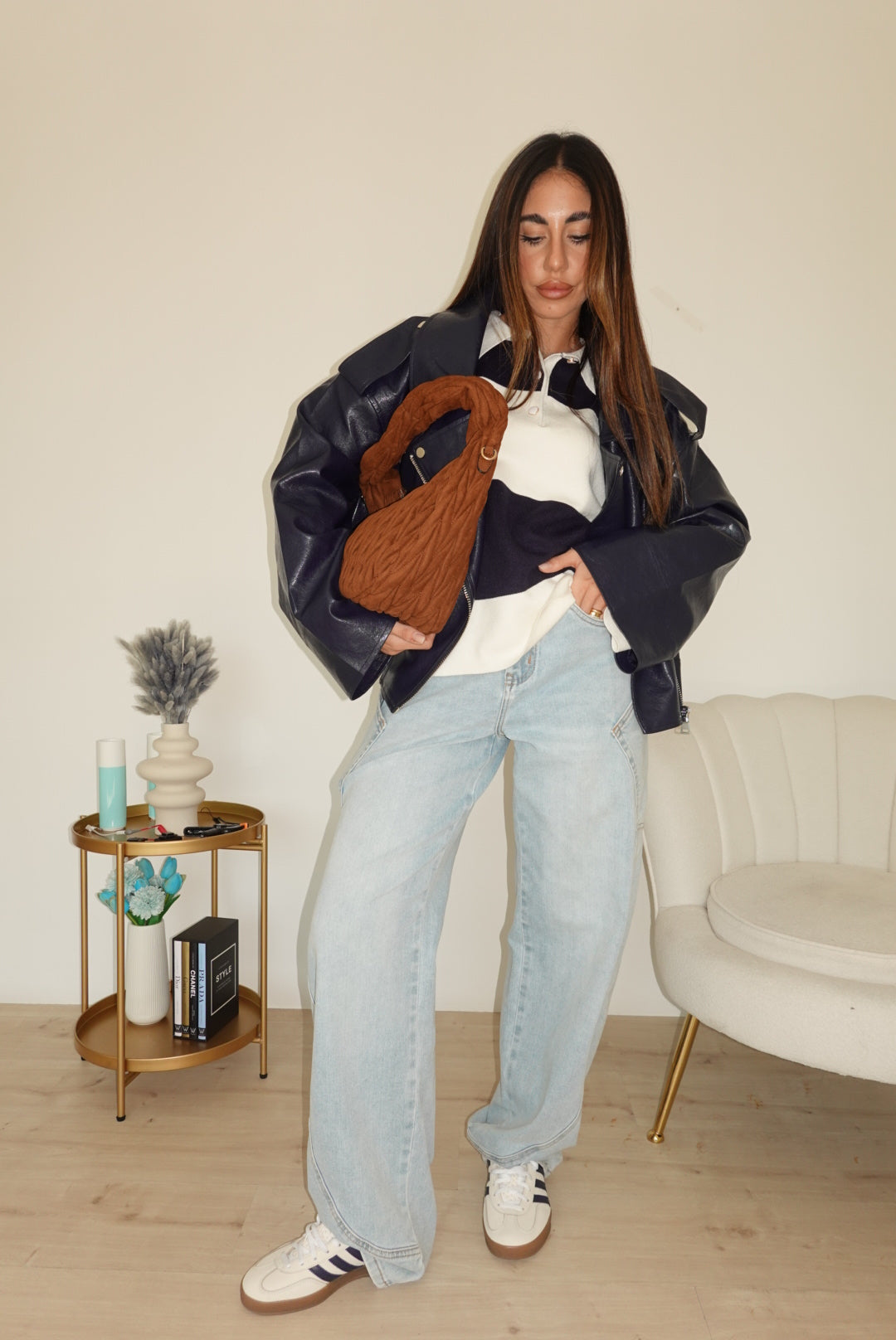 8760-JEANS SLOUCHY SABRI DENIM CHIARO