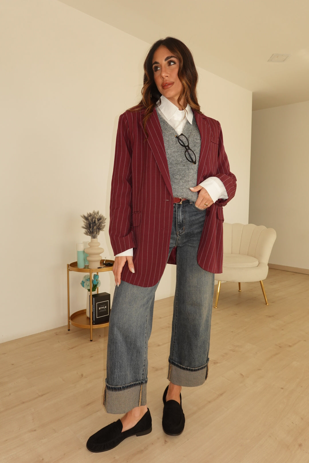C2432-GILET+CAMICIA ILARY GREY