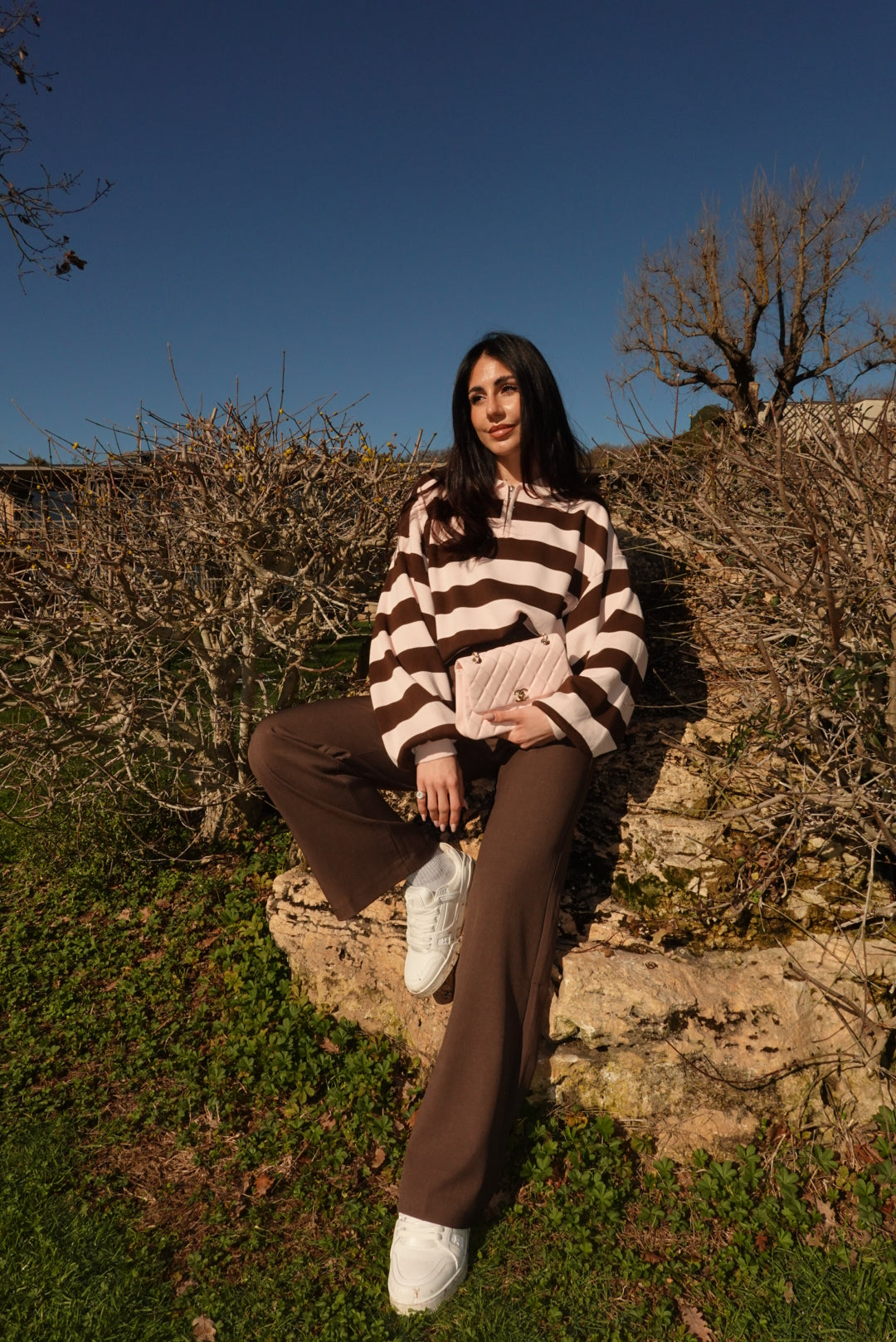 VS9002-36-PANTALONE PALAZZO BISTROT CHOCO