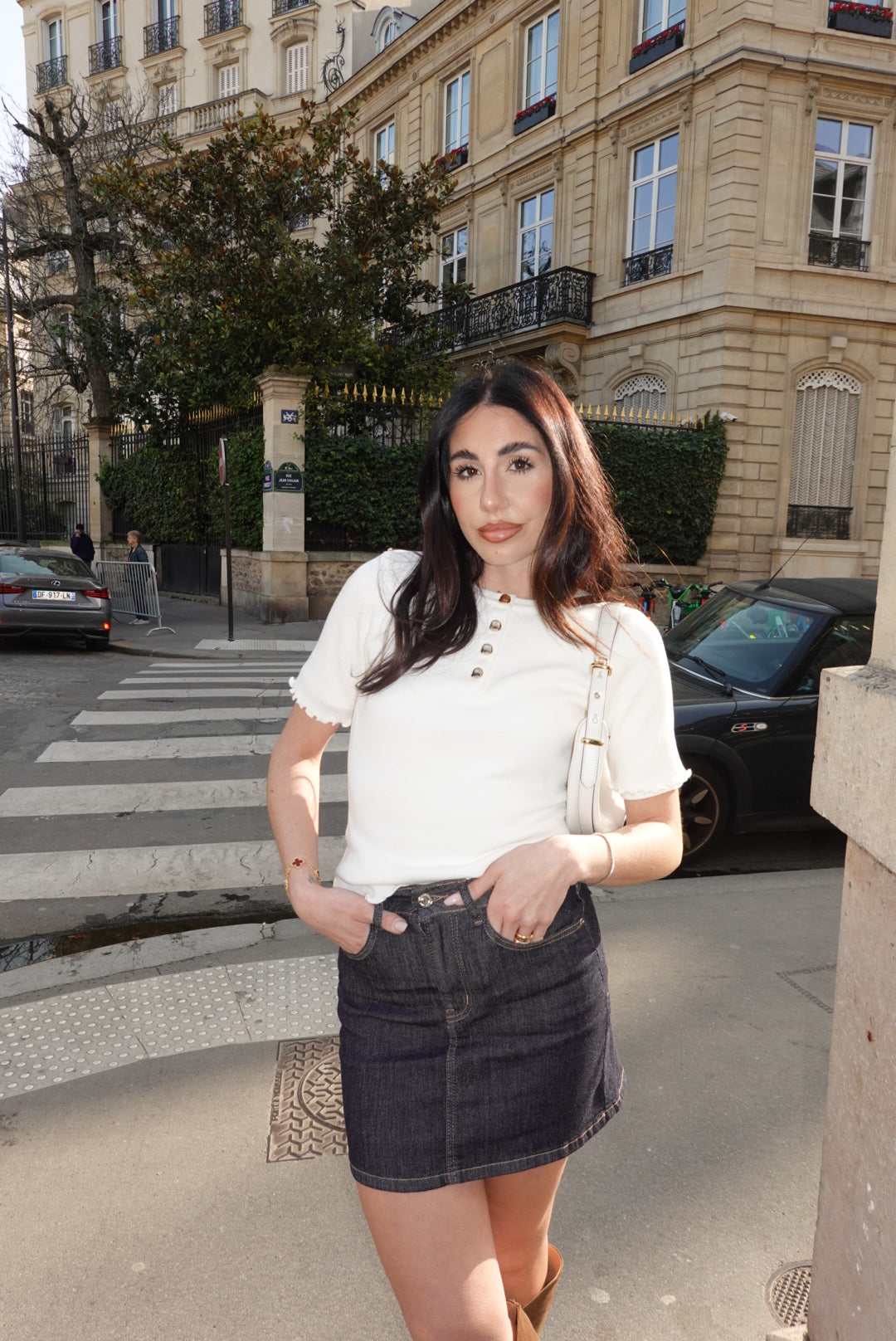 BJG-F32525-MINI GONNA IN DENIM