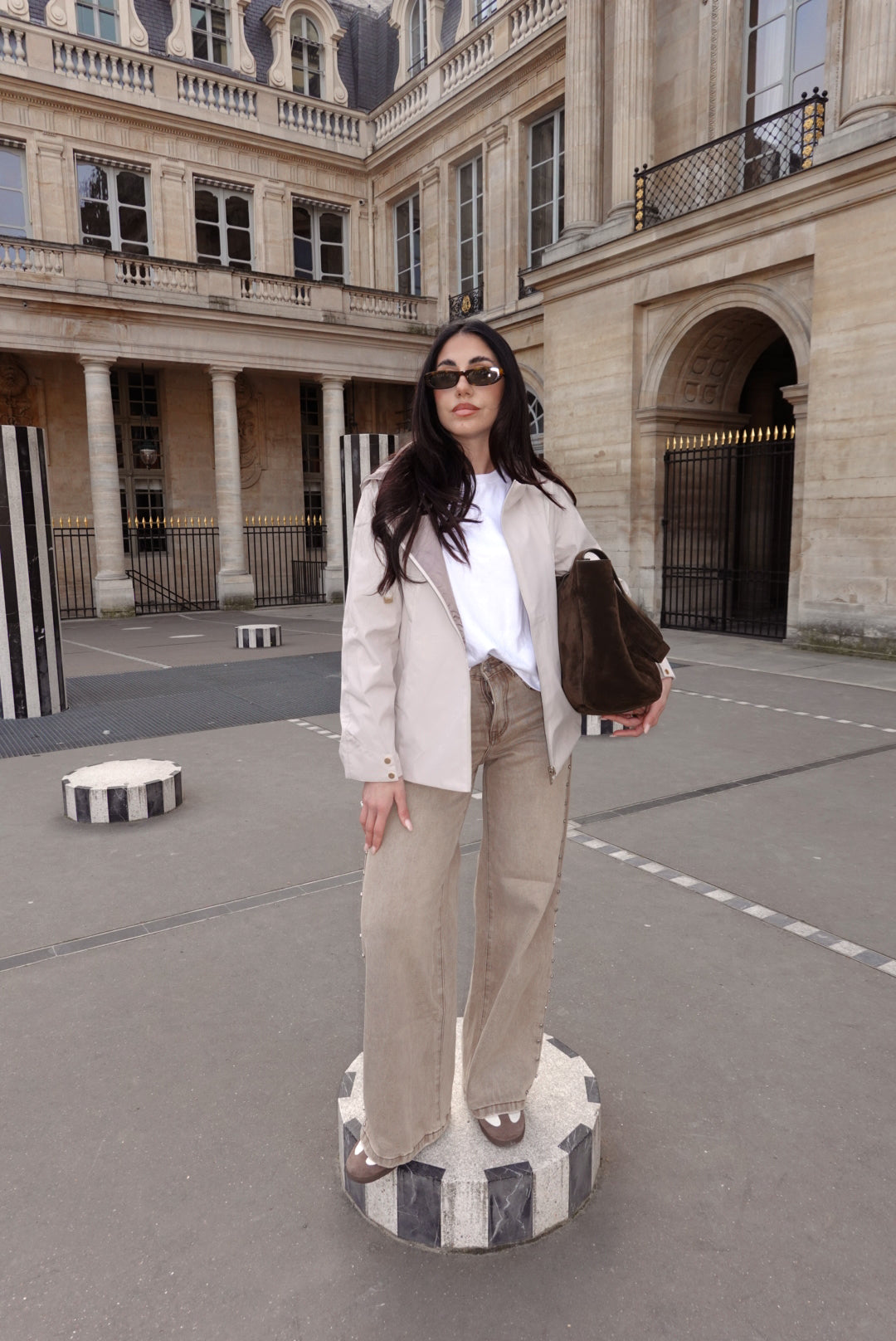 AD08-MINI PARKA TAUPE