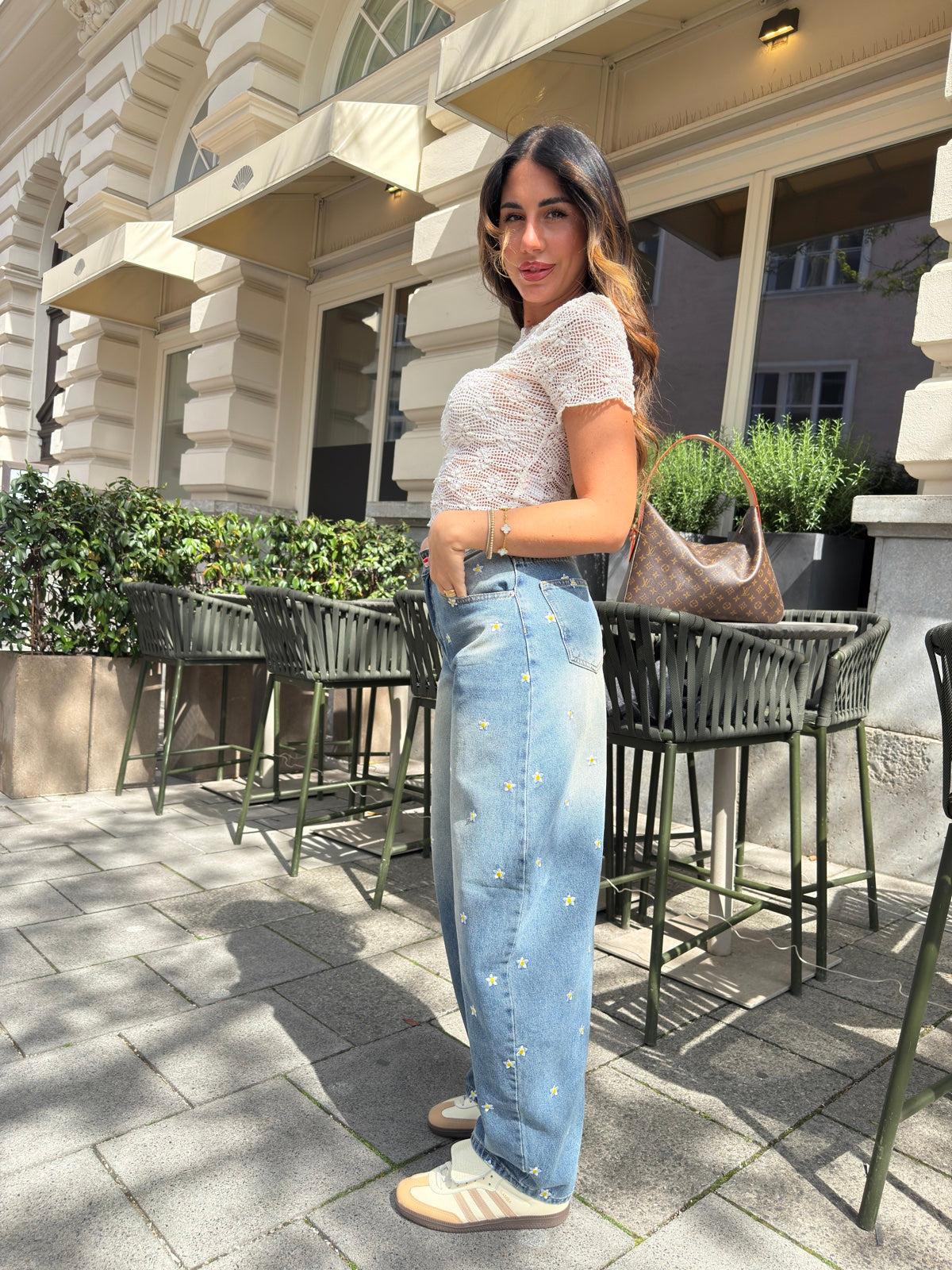 AL2041-JEANS SLOUCHY DAISY
