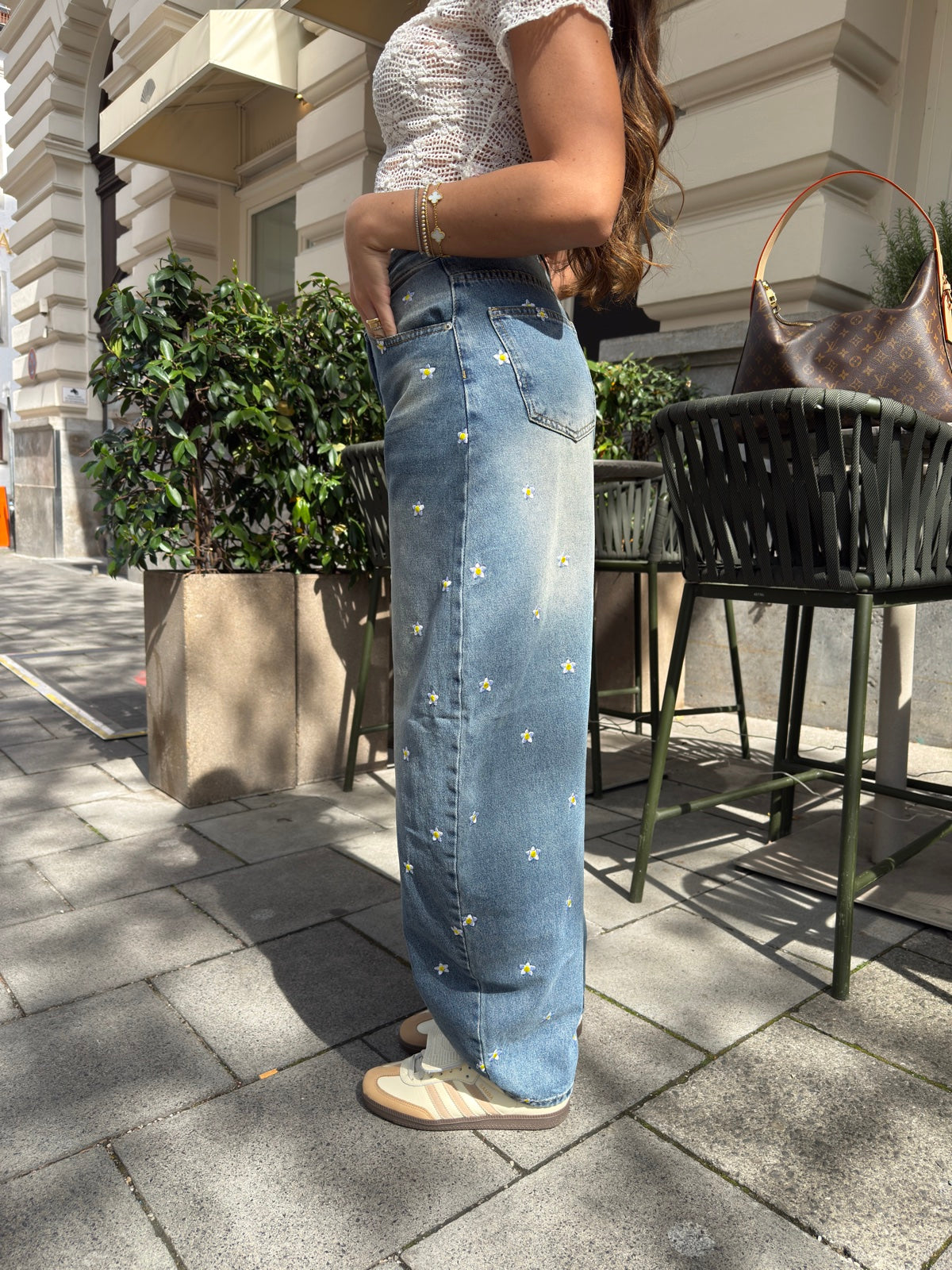 AL2041-JEANS SLOUCHY DAISY