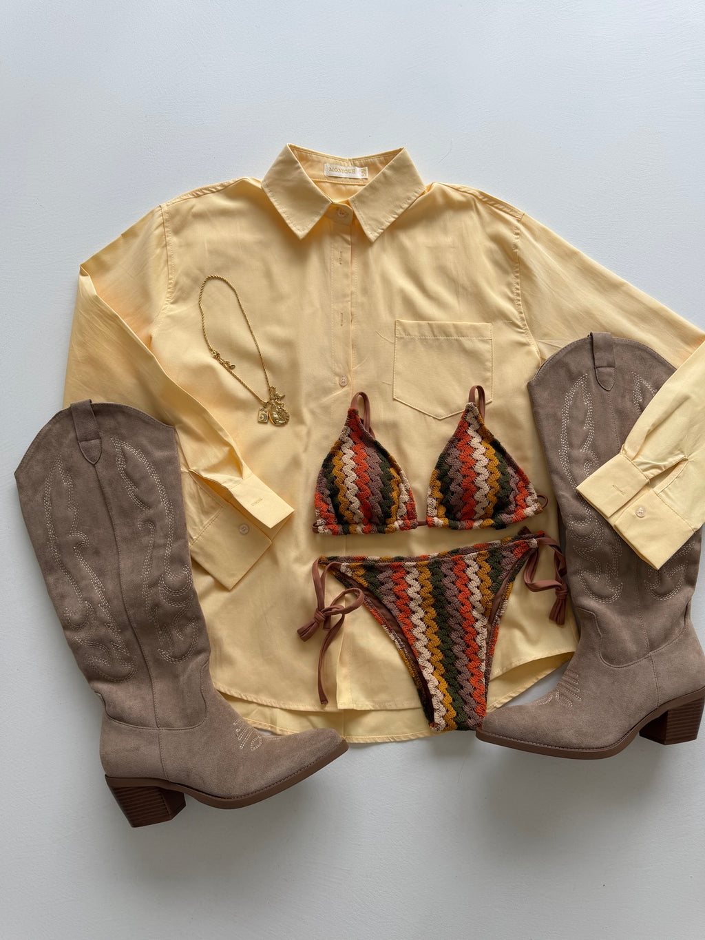 17117-CAMICIA WEEKLY YELLOW