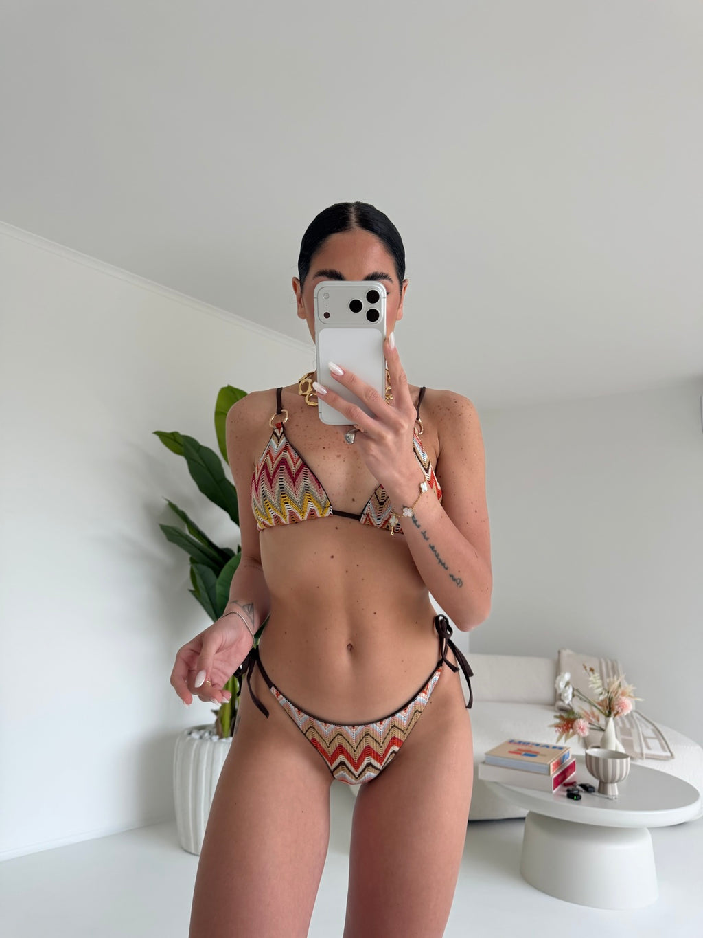 SE5666-1-SET ABITO+BIKINI MIAMI CHOCO