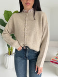 HW69813-CARDIGAN SOPHIA TAUPE
