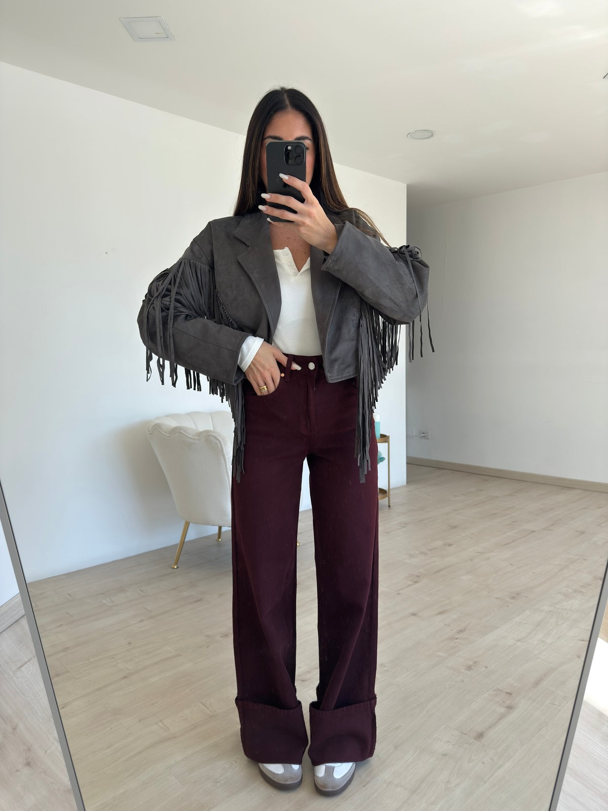 W44183-GIACCA TEXAS GREY