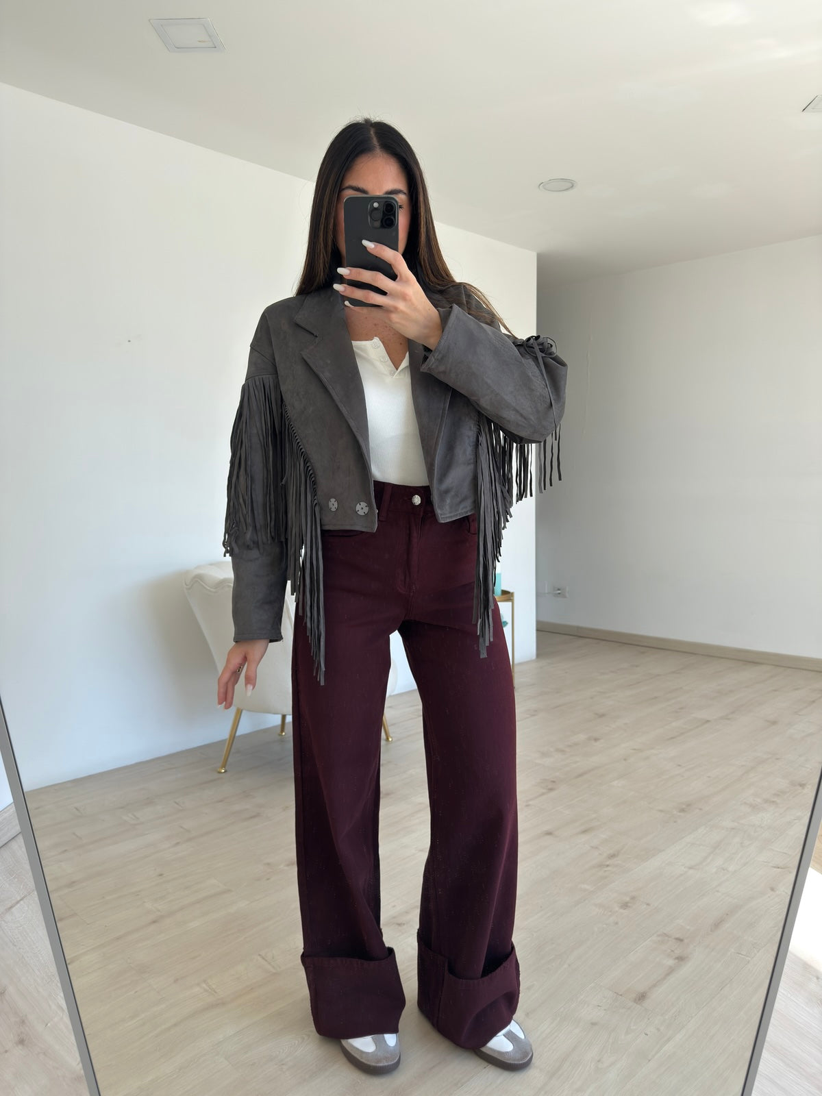 W44183-GIACCA TEXAS GREY