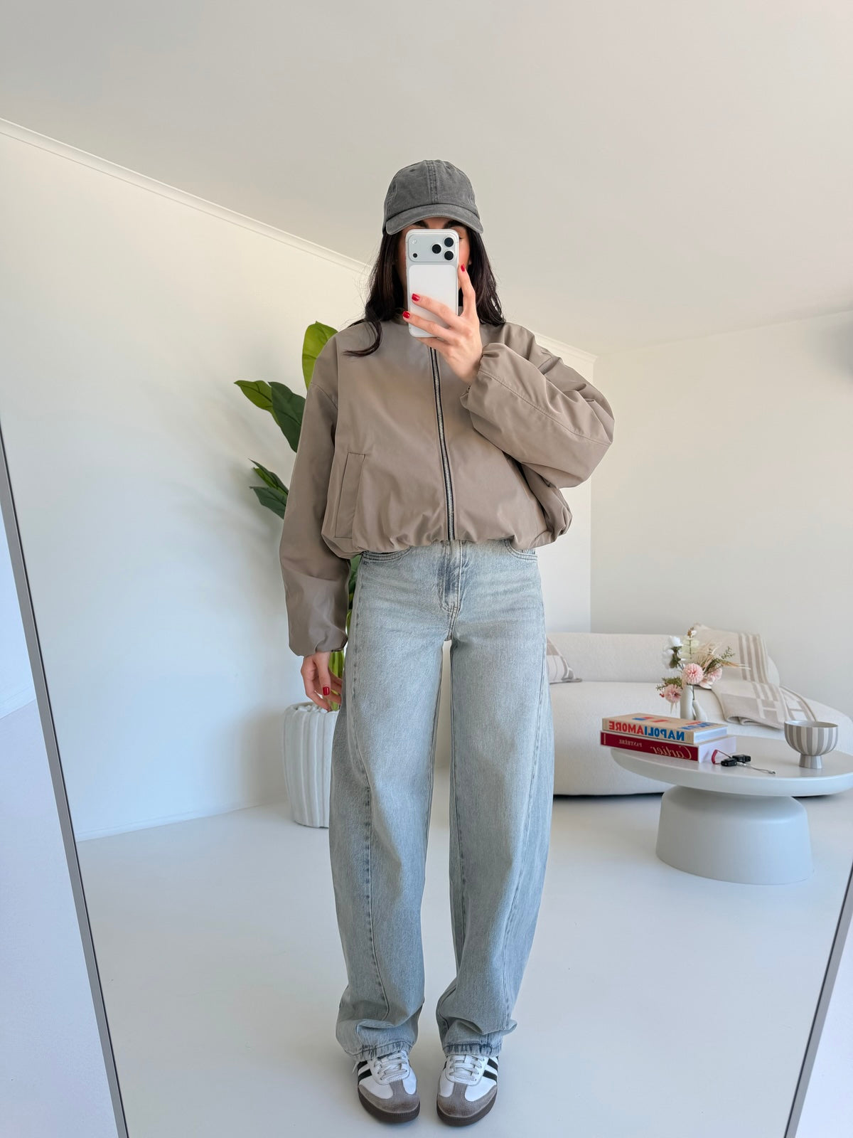BOMBER TECNO TAUPE