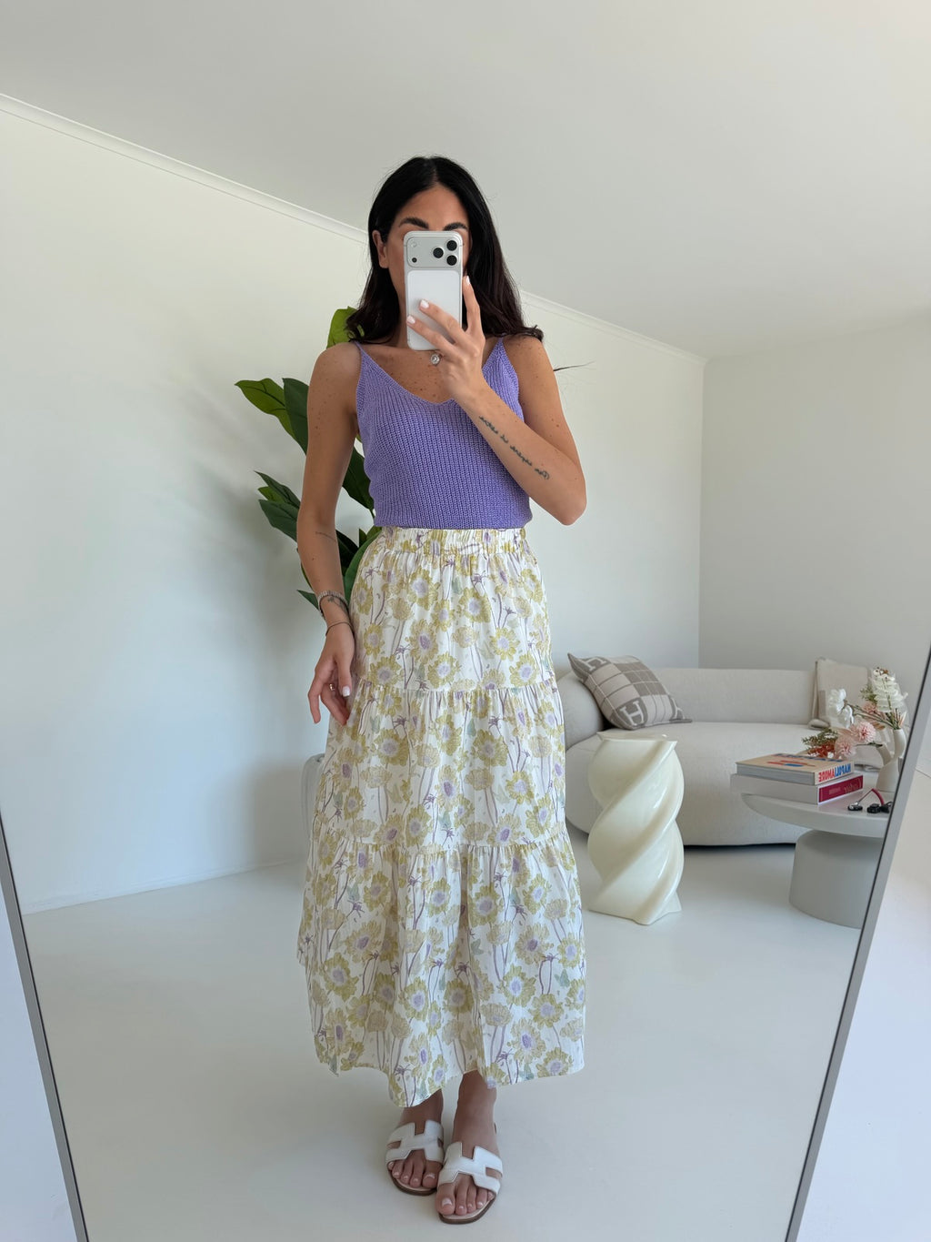 TOP IN FILO LILLA
