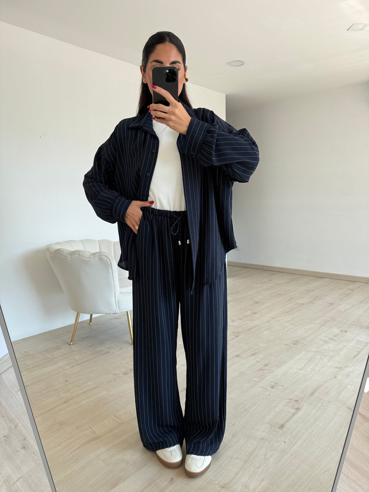COORDINATO CHALK NAVY