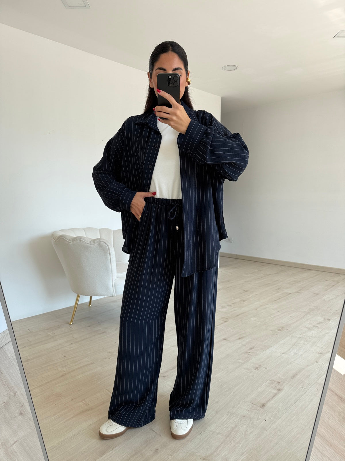COORDINATO CHALK NAVY