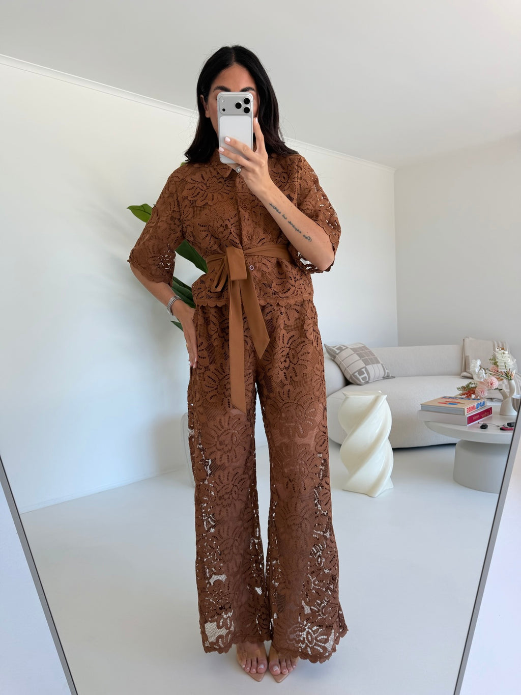 FMC-409-COORDINATO MACRAME' BISCOTTO