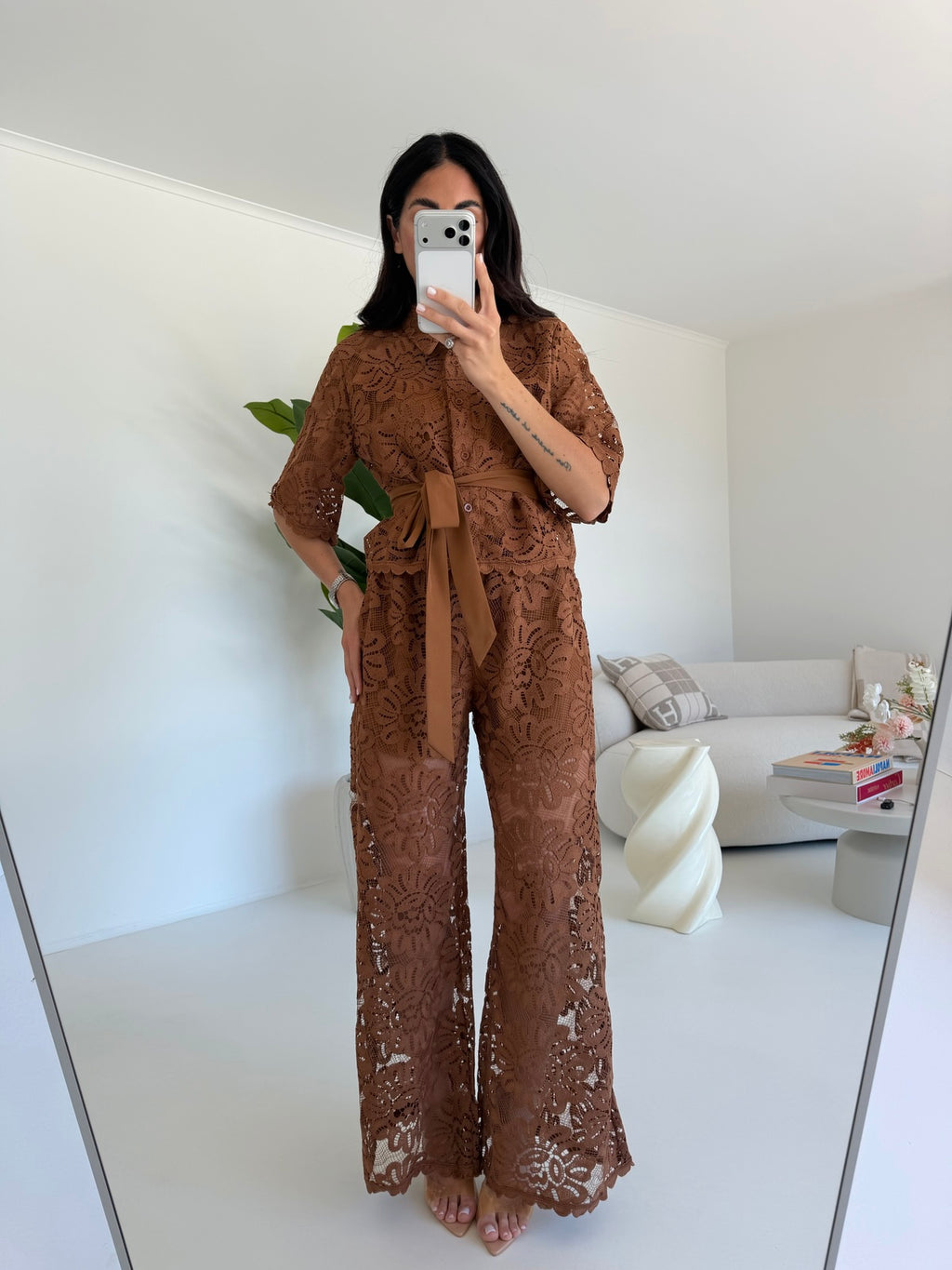 FMC-409-COORDINATO MACRAME' BISCOTTO