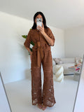 FMC-409-COORDINATO MACRAME' BISCOTTO