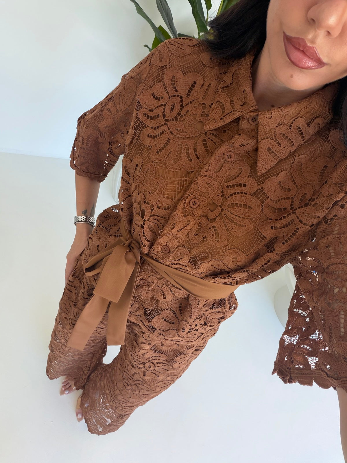 FMC-409-COORDINATO MACRAME' BISCOTTO