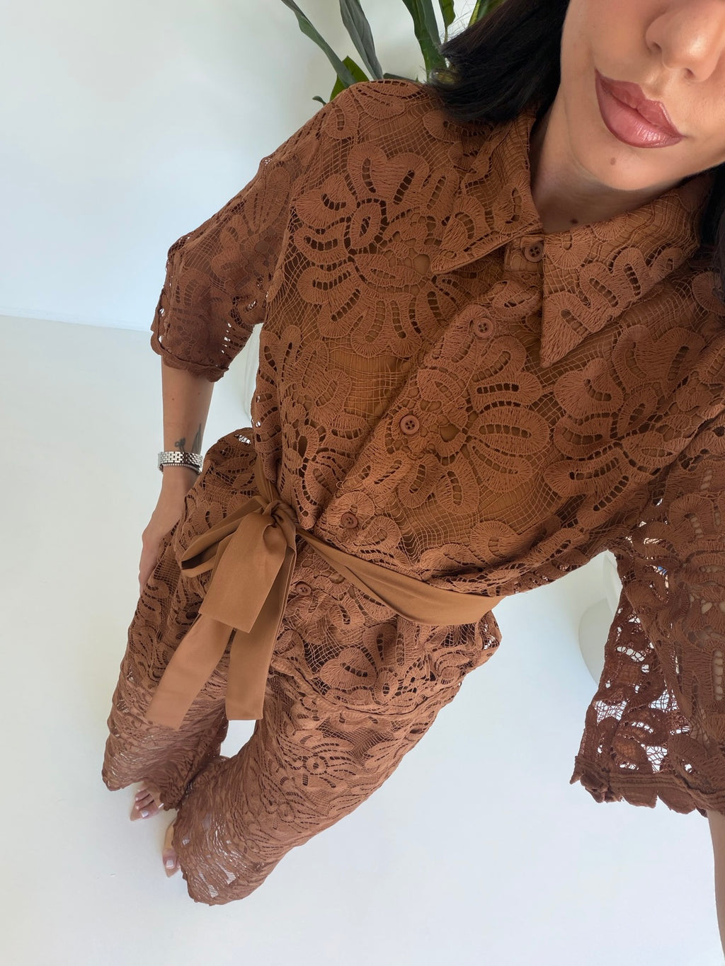FMC-409-COORDINATO MACRAME' BISCOTTO