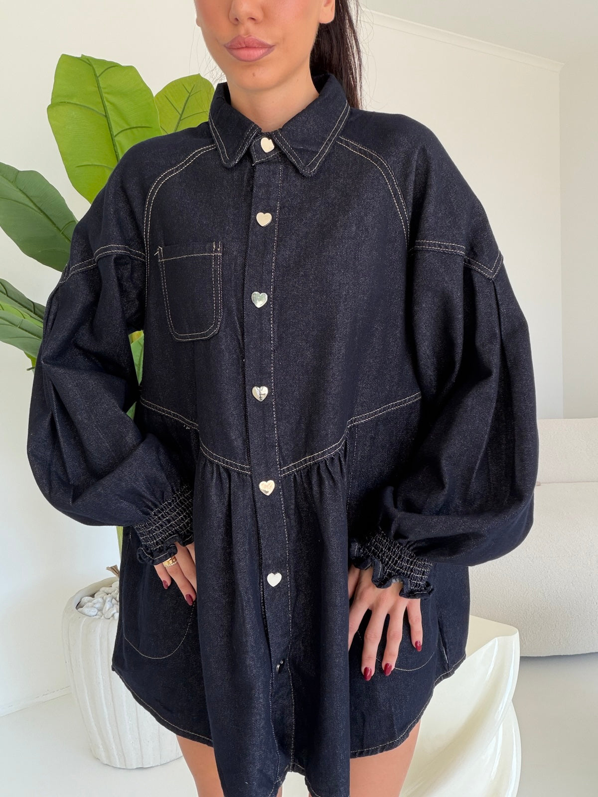 2749-MINI ABITO BLU DENIM