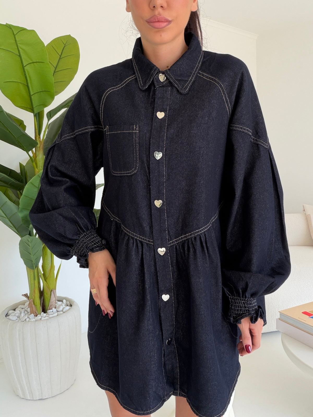 2749-MINI ABITO BLU DENIM