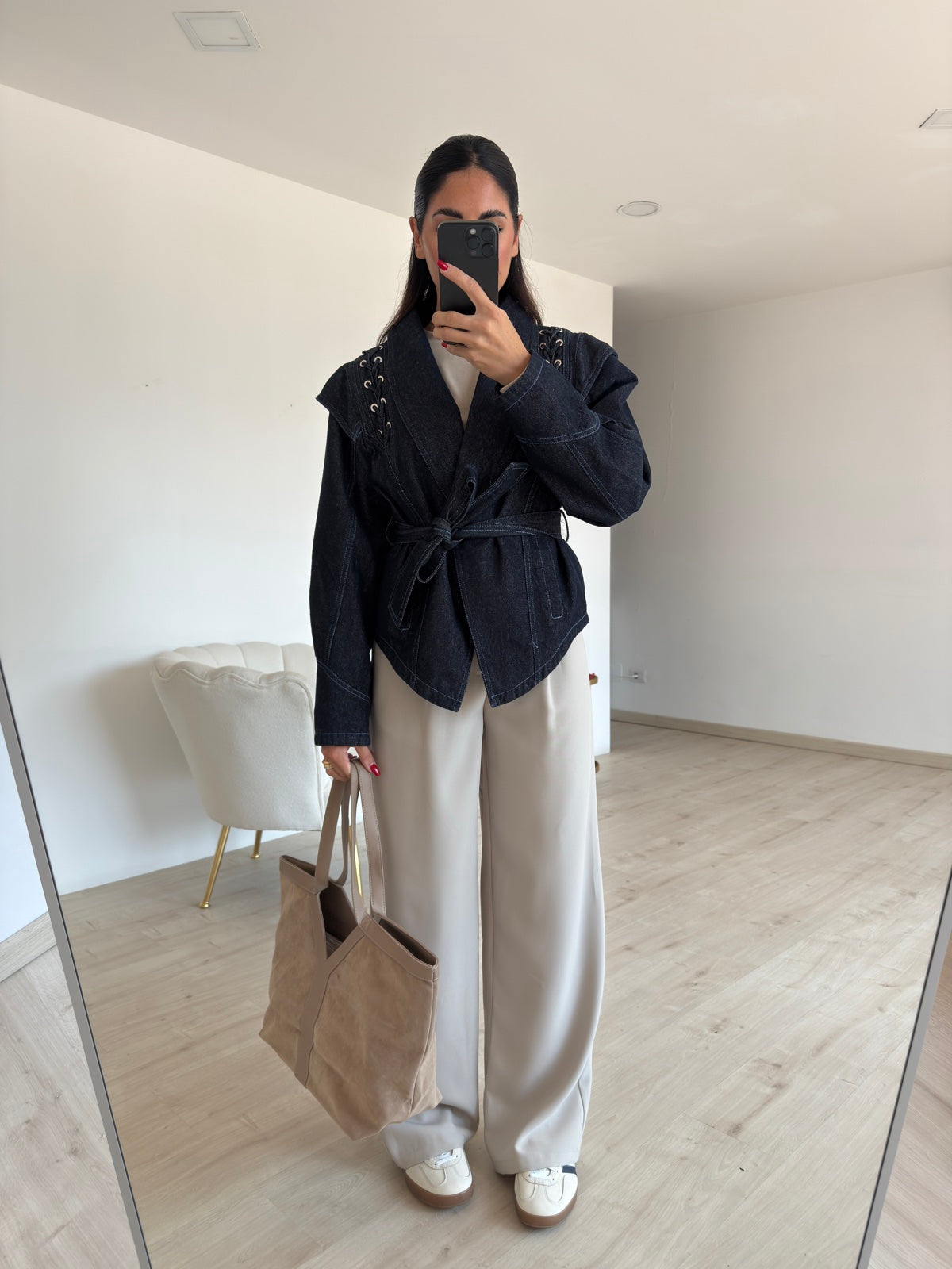 HELENA-SHOPPER IN SUEDE BURRO