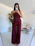 6968-COORDINATO PALOMA BORDEAUX